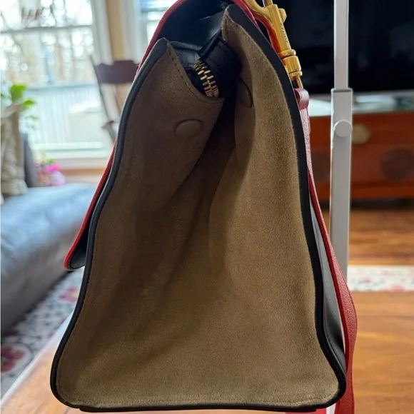 Authentic Celine Color-block Tricolor Leather Bag EUC - Picture 15 of 16